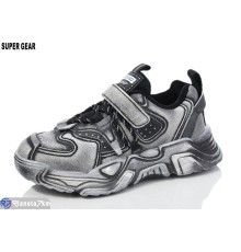 Дитячі кросівки на весну/осінь (6 пар р.32-37) сірий  "Super Gear"