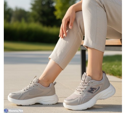 Кросівки жіночі на весну/осінь (8 пар р.36-41) бежевий  "KULIBABA"