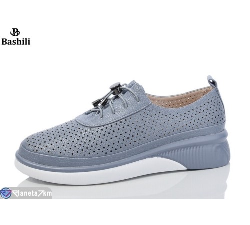 Туфлі жіночі на літо (8 пар р.36-41) синій  "Башили"