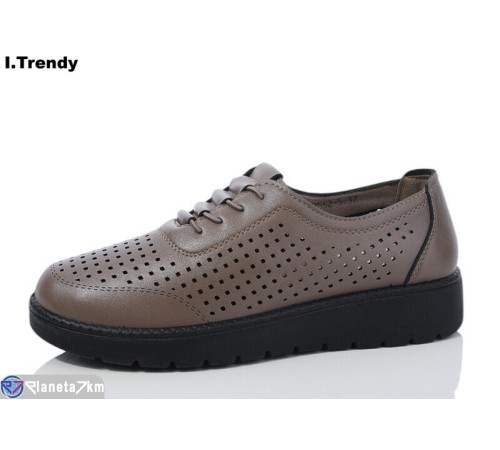 Туфлі жіночі на літо (8 пар р.37-42) коричневий  "Trendy"