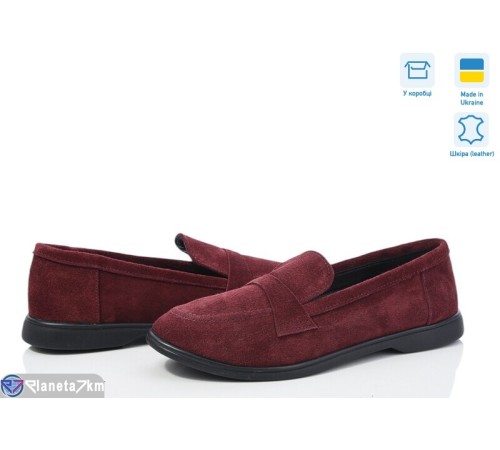 Туфлі жіночі на весну/осінь (6 пар р.36-40) бордовий  "GARRA"
