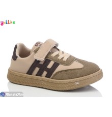 Дитячі кросівки на весну/осінь (6 пар р.32-37) коричневий  "Yalike"