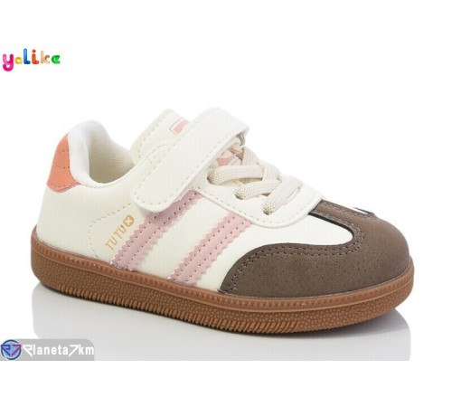 Дитячі кросівки на весну/осінь (10 пар р.22-26) бежевий  "Yalike"