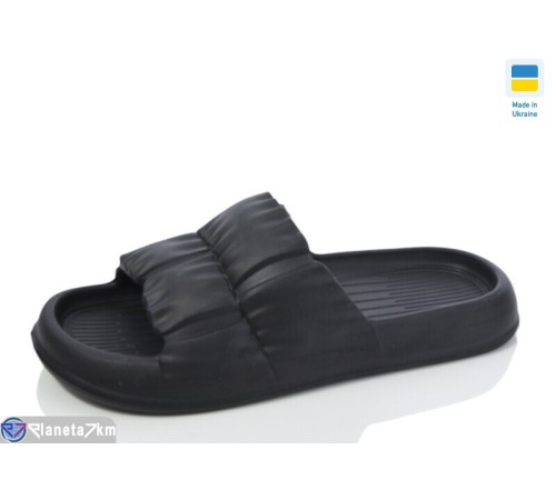 Шлепки жіночі на літо (8 пар р.36-41) чорний  "LINKA"