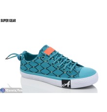 Дитячі кеди на весну/осінь (12 пар р.35-39) синій  "Super Gear"