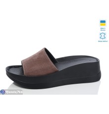 Шлепки жіночі на літо (6 пар р.36-40) коричневий  "Marmilad"