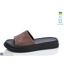 Шлепки жіночі на літо (6 пар р.36-40) коричневий  "Marmilad"