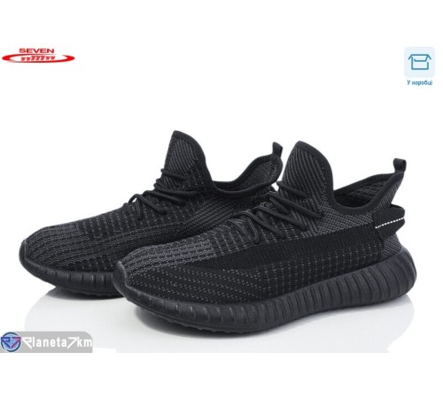 Кросівки чоловічі на літо (8 пар р.41-45) чорний  "Seven"