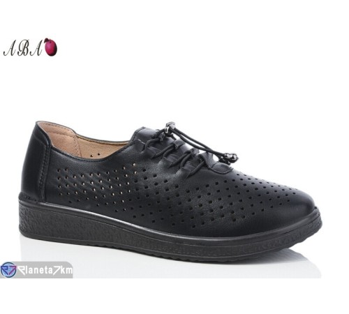 Туфлі жіночі на літо (8 пар р.36-41) чорний  "Aba"
