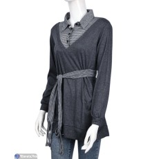 Кофта жіноча на весну/осінь (5 шт. р.сетка L-2XL) сірий  "Kalabok"