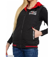 Жилетка жіноча на весну/осінь (5 шт. р.сетка S-2XL) чорний  "Masari"