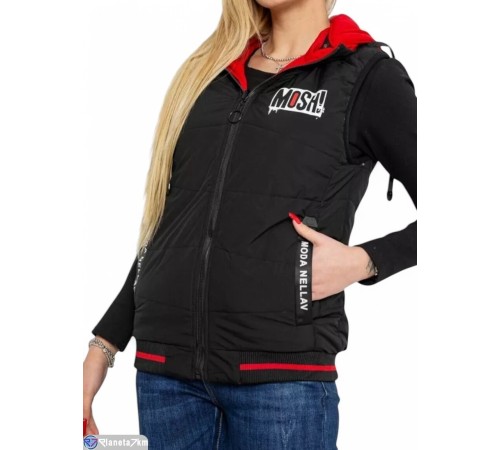 Жилетка жіноча на весну/осінь (5 шт. р.сетка S-2XL) чорний  "Masari"