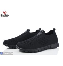 Кросівки чоловічі на літо (8 пар р.41-46) чорний  "SUBA"