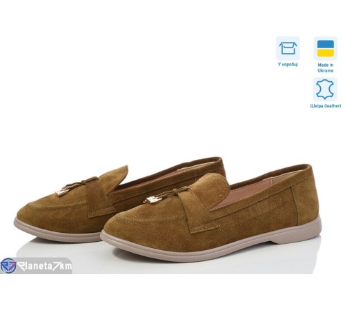 Туфлі жіночі на весну/осінь (6 пар р.36-40) хакі  "GARRA"