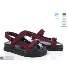 Босоніжки жіночі на літо (6 пар р.36-40) бордовий  "GARRA"