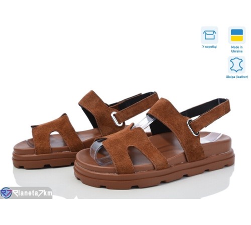 Босоніжки жіночі на літо (6 пар р.36-40) коричневий  "GARRA"