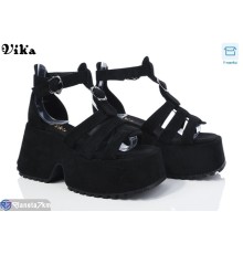 Босоніжки жіночі на літо (8 пар р.36-41) чорний  "Vika"