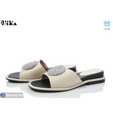 Шлепки жіночі на літо (8 пар р.36-41) бежевий  "Vika"