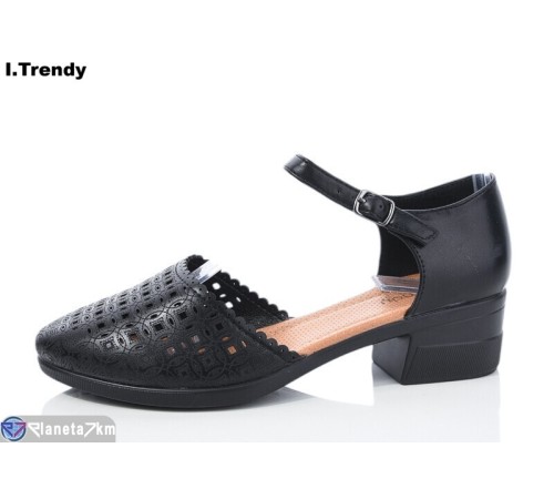 Туфлі жіночі на літо (8 пар р.36-41) чорний  "Trendy"