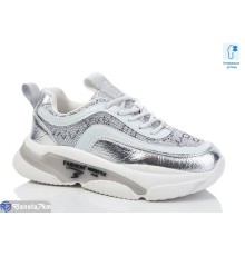 Дитячі кросівки на весну/осінь (8 пар р.35-39) срібний  "Laifakids"