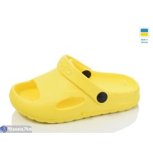 Шлепки дитячі на літо (6 пар р.24-29) жовтий  "LINKA"