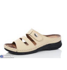 Шлепки жіночі на літо (6 пар р.37-41) бежевий  "SALIVAN"