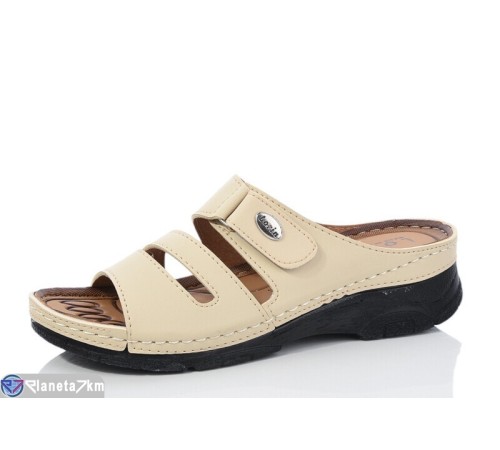 Шлепки жіночі на літо (6 пар р.37-41) бежевий  "SALIVAN"