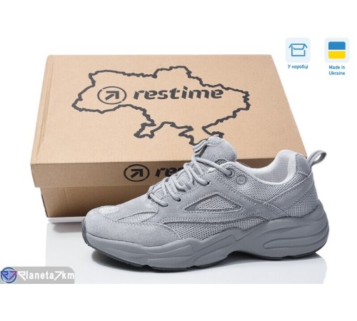 Кросівки жіночі на весну/осінь (8 пар р.36-41) сірий  "Restime"