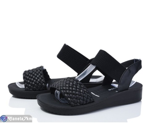 Босоніжки жіночі на літо (8 пар р.36-41) чорний  "DIXA"