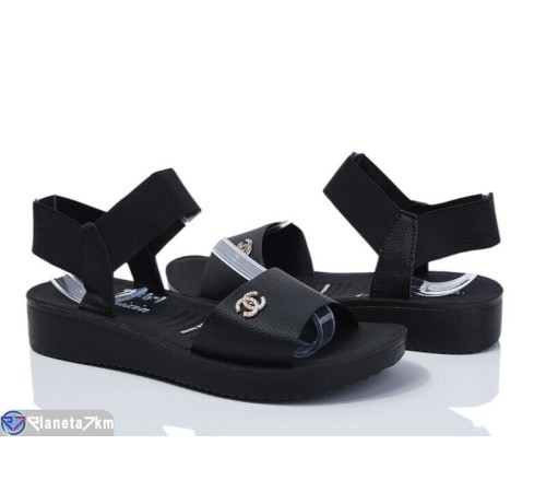 Босоніжки жіночі на літо (8 пар р.36-41) чорний  "DIXA"