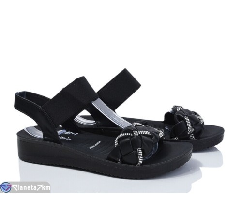 Босоніжки жіночі на літо (8 пар р.36-41) чорний  "DIXA"