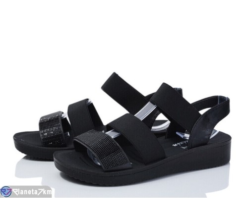 Босоніжки жіночі на літо (8 пар р.36-41) чорний  "DIXA"