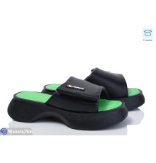 Шлепки жіночі на літо (8 пар р.36-41) чорний  "Mirella"