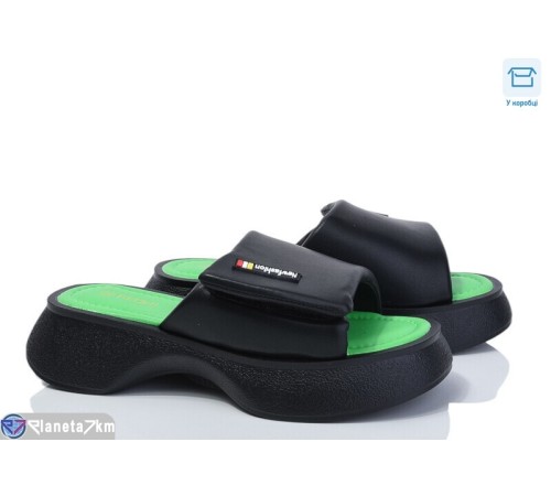Шлепки жіночі на літо (8 пар р.36-41) чорний  "Mirella"