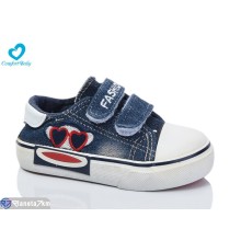 Дитячі кеди на весну/осінь (8 пар р.20-25) синій  "Comfort-baby"