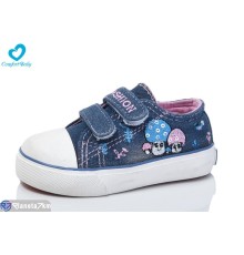 Дитячі кеди на весну/осінь (8 пар р.20-25) синій  "Comfort-baby"