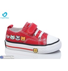 Дитячі кеди на весну/осінь (6 пар р.19-24) червоний  "Comfort-baby"