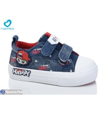 Дитячі кеди на весну/осінь (7 пар р.20-25) синій  "Comfort-baby"