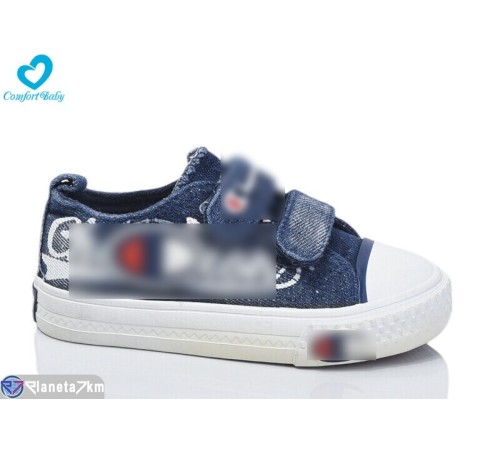 Дитячі кеди на весну/осінь (6 пар р.25-30) синій  "Comfort-baby"