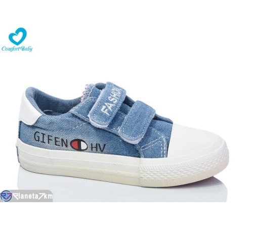 Дитячі кеди на весну/осінь (7 пар р.25-30) синій "Comfort-baby" Дитячі кеди на весну/осінь (7 пар р.25-30) синій "Comfort-baby"