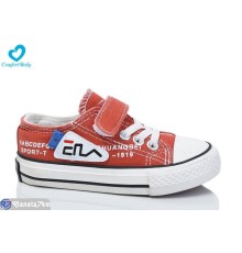 Дитячі кеди на весну/осінь (8 пар р.25-30) оранжевий  "Comfort-baby"