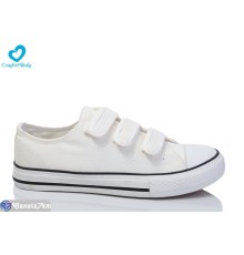 Дитячі кеди на весну/осінь (7 пар р.36-40) білий  "Comfort-baby"