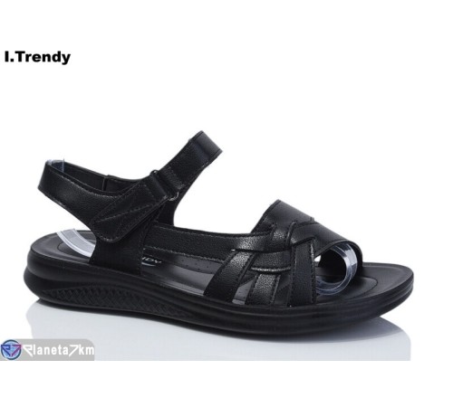 Босоніжки жіночі на літо (8 пар р.36-41) чорний  "Trendy"