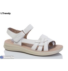 Босоніжки жіночі на літо (8 пар р.36-41) бежевий  "Trendy"