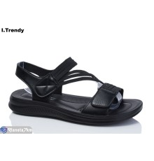 Босоніжки жіночі на літо (8 пар р.36-41) чорний  "Trendy"