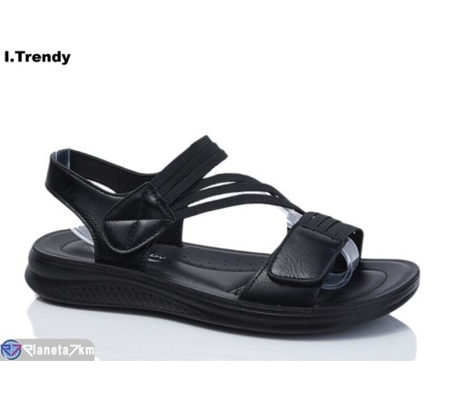 Босоніжки жіночі на літо (8 пар р.36-41) чорний  "Trendy"