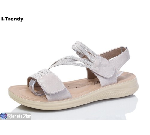 Босоніжки жіночі на літо (8 пар р.36-41) бежевий  "Trendy"