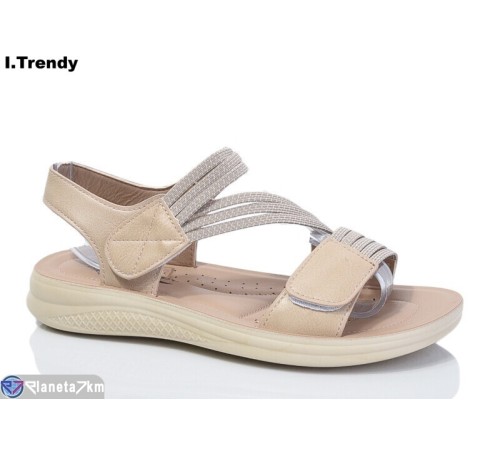 Босоніжки жіночі на літо (8 пар р.36-41) бежевий  "Trendy"