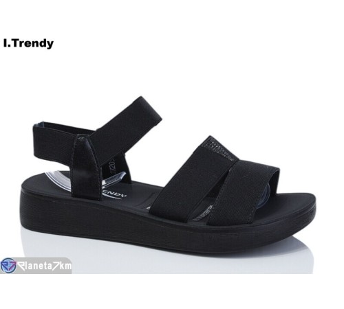 Босоніжки жіночі на літо (8 пар р.36-41) чорний  "Trendy"