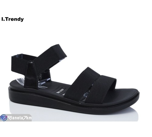 Босоніжки жіночі на літо (8 пар р.40-44) чорний  "Trendy"